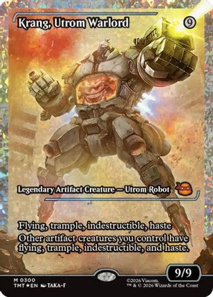 Krang, Utrom Warlord (Showcase) (Fracture Foil) [Teenage Mutant Ninja Turtles] Foil