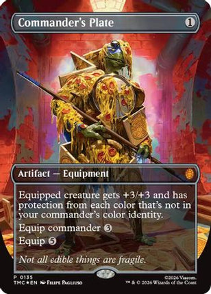 Commander's Plate (Borderless) [Commander: Teenage Mutant Ninja Turtles] Foil