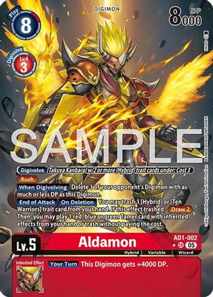 Aldamon (Alternate Art) [AD1-002] [Advanced Booster Digimon Generation] Foil