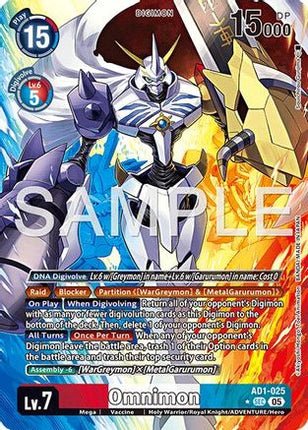 Omnimon (Alternate Art) [AD1-025] [Advanced Booster Digimon Generation] Foil