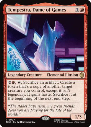 Tempestra, Dame of Games [Commander: Teenage Mutant Ninja Turtles] Foil