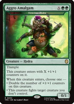 Aggro Amalgam - Voracious Hydra [Commander: Teenage Mutant Ninja Turtles] Foil