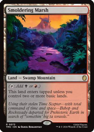 Smoldering Marsh [Commander: Teenage Mutant Ninja Turtles] Foil