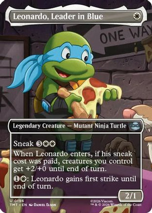 Leonardo, Leader in Blue (Borderless) [Teenage Mutant Ninja Turtles] Foil