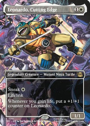 Leonardo, Cutting Edge (Borderless) [Teenage Mutant Ninja Turtles] Foil