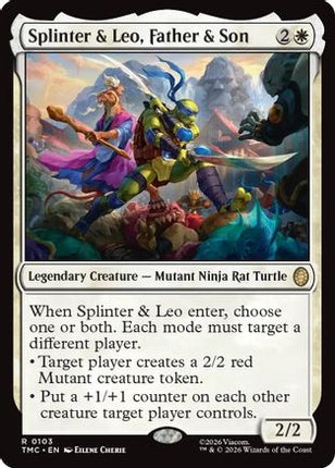 Splinter & Leo, Father & Son [Commander: Teenage Mutant Ninja Turtles]