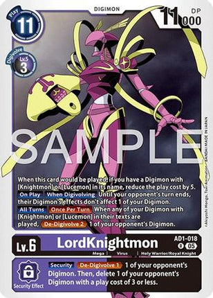 LordKnightmon - AD1-018 [AD1-018] [Advanced Booster Digimon Generation] Foil