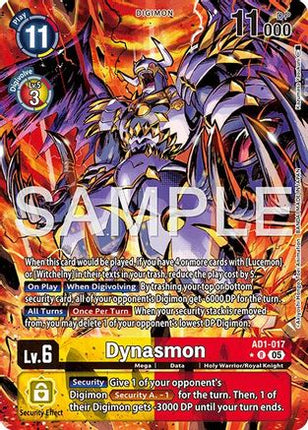 Dynasmon - AD1-017 (Alternate Art) [AD1-017] [Advanced Booster Digimon Generation] Foil