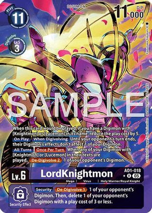 LordKnightmon (Alternate Art) [AD1-018] [Advanced Booster Digimon Generation] Foil