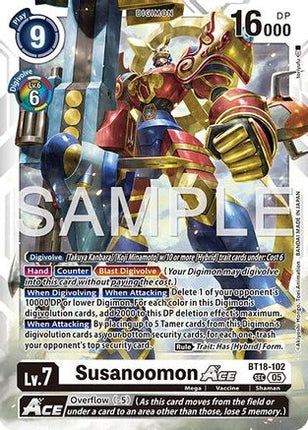 Susanoomon ACE (Reprint) [BT18-102] [Advanced Booster Digimon Generation] Foil
