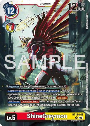 ShineGreymon - BT13-018 [BT13-018] [Advanced Booster Digimon Generation] Foil