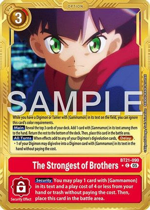 The Strongest of Brothers (Gold Border) [BT21-090] [Advanced Booster Digimon Generation] Foil