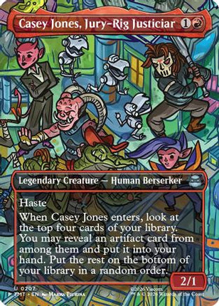 Casey Jones, Jury-Rig Justiciar (Borderless) [Teenage Mutant Ninja Turtles] Foil