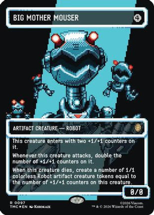Big Mother Mouser (Borderless) (Surge Foil) [Commander: Teenage Mutant Ninja Turtles] Foil