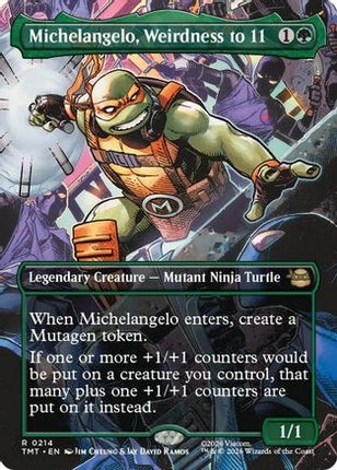 Michelangelo, Weirdness to 11 (Borderless) [Teenage Mutant Ninja Turtles] Foil