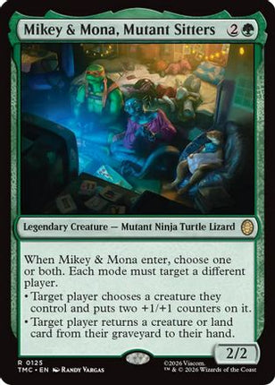 Mikey & Mona, Mutant Sitters [Commander: Teenage Mutant Ninja Turtles]