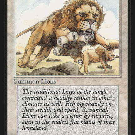 Savannah Lions [Limited Edition Beta]