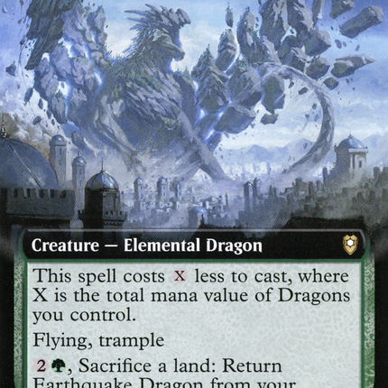Earthquake Dragon (Extended Art) [Commander Legends: Battle for Baldur's Gate]