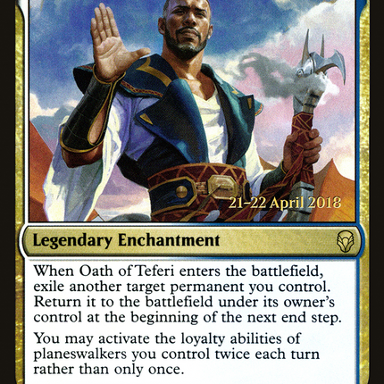 Oath of Teferi [Dominaria Promos] Prerelease Foil