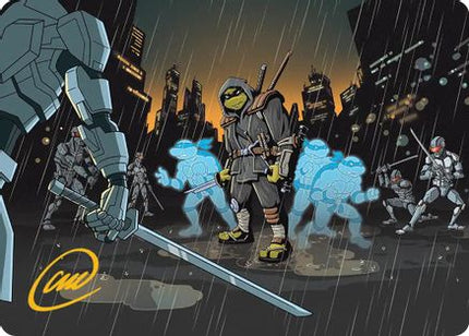 The Last Ronin's Technique Art Card (Gold-Stamped Signature) [Art Series: Teenage Mutant Ninja Turtles]