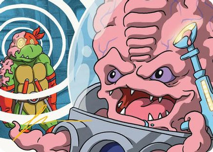 Krang, Master Mind Art Card (25/54) (Gold-Stamped Signature) [Art Series: Teenage Mutant Ninja Turtles]