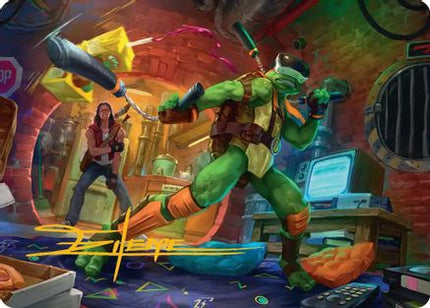 Michelangelo, Game Master Art Card [Art Series: Teenage Mutant Ninja Turtles]