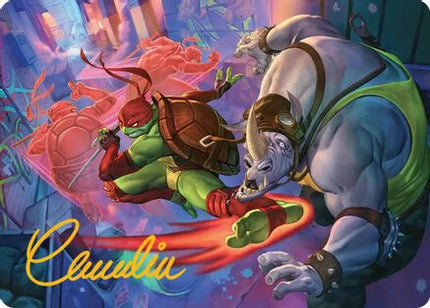 Super Combo Art Card (Gold-Stamped Signature) [Art Series: Teenage Mutant Ninja Turtles]
