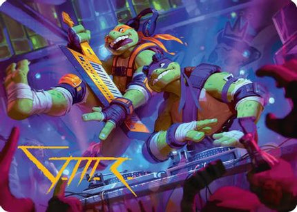 Mikey & Don, Party Planners Art Card [Art Series: Teenage Mutant Ninja Turtles]