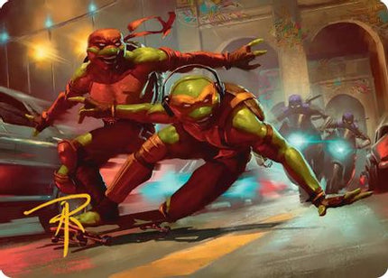 Raph & Mikey, Troublemakers Art Card [Art Series: Teenage Mutant Ninja Turtles]