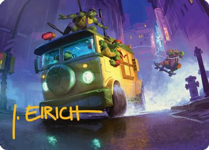 Turtle Van Art Card [Art Series: Teenage Mutant Ninja Turtles]