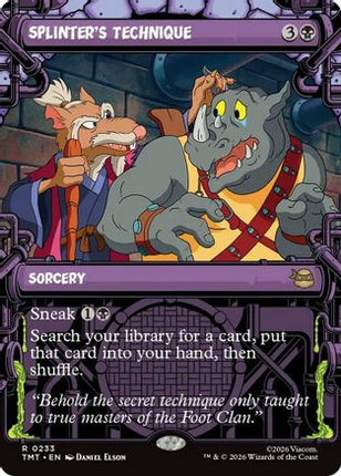 Splinter's Technique (Showcase) [Teenage Mutant Ninja Turtles] Foil