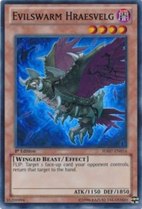 Evilswarm Hraesvelg (Super Rare) [HA07-EN016] 1st Edition