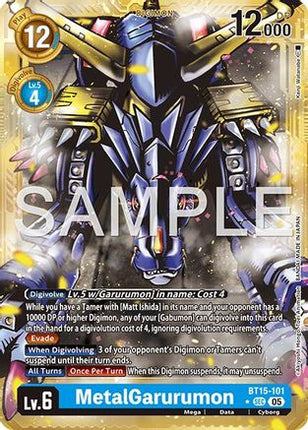 MetalGarurumon (Gold Border) [BT15-101] [Advanced Booster Digimon Generation] Foil