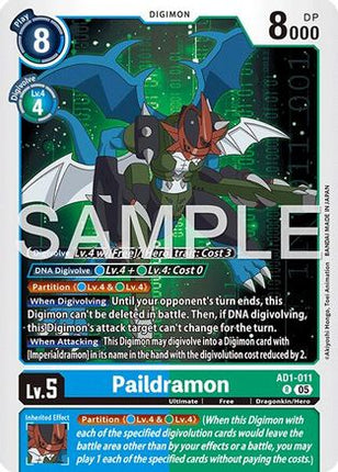 Paildramon - AD1-011 [AD1-011] [Advanced Booster Digimon Generation] Foil