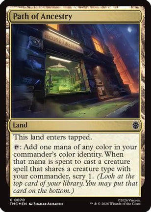 Path of Ancestry (Surge Foil) [Commander: Teenage Mutant Ninja Turtles] Foil