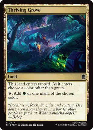 Thriving Grove (Surge Foil) [Commander: Teenage Mutant Ninja Turtles] Foil