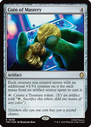 Coin of Mastery (Surge Foil) [Commander: Teenage Mutant Ninja Turtles] Foil