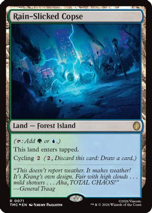 Rain-Slicked Copse (Surge Foil) [Commander: Teenage Mutant Ninja Turtles] Foil