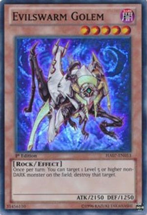 Evilswarm Golem (Super Rare) [HA07-EN053] 1st Edition