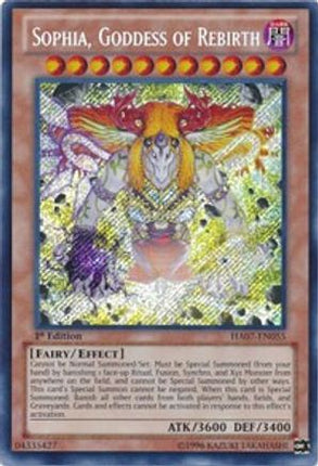 Sophia, Goddess of Rebirth (Secret Rare) [HA07-EN055] 1st Edition
