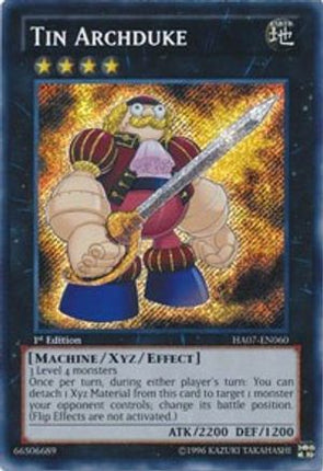 Tin Archduke (Secret Rare) [HA07-EN060] 1st Edition