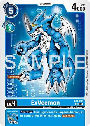 ExVeemon (Foil Reprint) [EX1-014] [Advanced Booster Digimon Generation] Foil