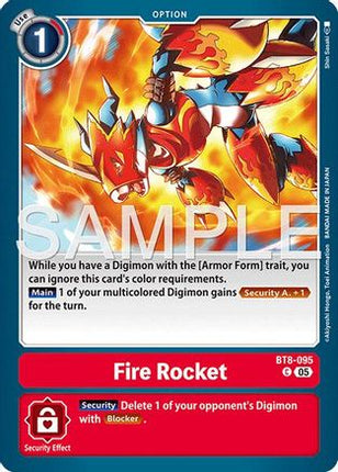 Fire Rocket (Foil Reprint) [BT8-095] [Advanced Booster Digimon Generation] Foil