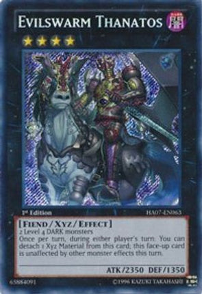 Evilswarm Thanatos (Secret Rare) [HA07-EN063] 1st Edition