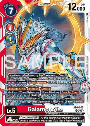 Gaiamon ACE [AD1-005] [Advanced Booster Digimon Generation] Foil