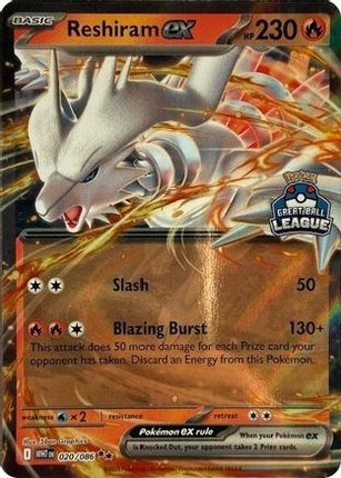Reshiram ex (Great Ball League) - 20/null [League & Championship Cards] Holofoil