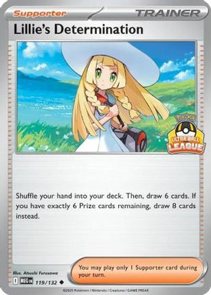 Lillie's Determination (Ultra Ball League) - 119/null [League & Championship Cards] Holofoil