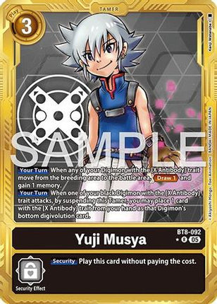 Yuji Musya (Gold Border) [BT8-092] [Advanced Booster Digimon Generation] Foil