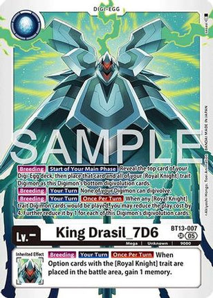 King Drasil_7D6 (Reprint) [BT13-007] [Advanced Booster Digimon Generation] Foil