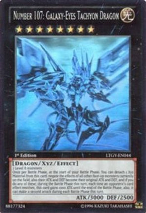 Number 107: Galaxy-Eyes Tachyon Dragon [LTGY-EN044] Ghost Rare
